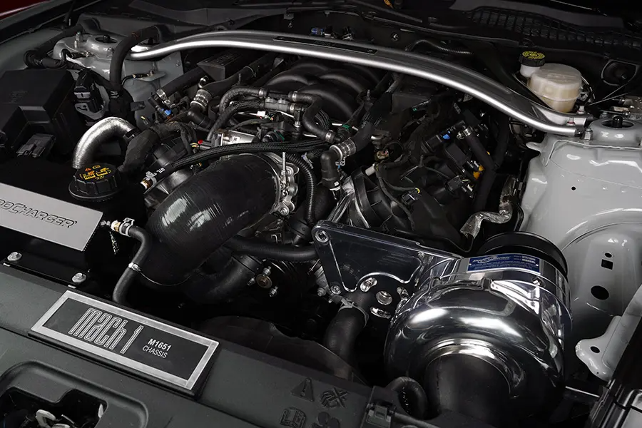 ProCharger 2018-23 Mustang GT, C/S, Mach 1 & Bullitt (5.0) Stage 3 Intercooled System With P-1X (dedicated Drive) 1FW612-SCI