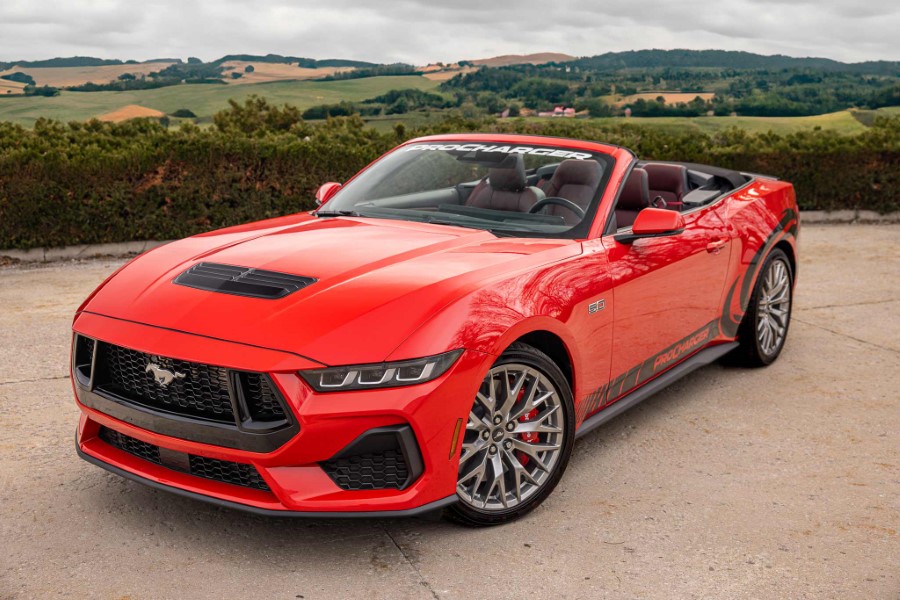 ProCharger 2024-26 Mustang GT/GT Performance Pack/Dark Horse (5.0 4V) Stage 1 Intercooled System With P-1X (shared Drive) 1EB214-SCI